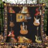 Guitar Quilt Blanket Ver 13  Quilt